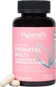 Hyland的《早安、早产、多维生素和消化性健康与早安疾病救济》,60种Vegan Capsules with Folate, Choline, Zinc, Ginger Root, Prebiotics and Algae DHA