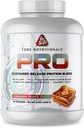 核心营养 支持持续释放 Whey 蛋白质 混合 QQ 与消化酶 + 25g 蛋白质 2g 碳化物 → 无填料 → 5 磅(肉桂法式汤)