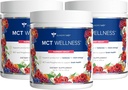 Gundry MD MCT 支持能源、酮生产和脑健康、Keto友好、无糖(90天供应、Raspberry Medley)