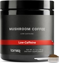 Toniiq 低咖啡因蘑菇咖啡 - Ultra high potency 10:1 集中抽取 - 哥伦比亚源头豆,配有10个蘑菇混合,狮子的马内和科迪塞普斯 - 功能咖啡替代品