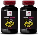 Ginkgo biloba 天然配方 - Ginkgo BILABA 提取 - 草药抗氧化剂效益 Ginkgo biloba 叶粉 天然抗氧化剂提取 Ginkgo 抗氧化剂 Boost 提取 2Bot 120 Caps