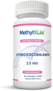 Methyl-Life® Hydrexy B12 亚语言片 – Gentle,维生素 B12 每日能量和细胞支持的补编 – Vegan, Non-GMO, Gluten & Top 14 Allergen Free – 90 Chewwots