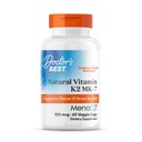医生最佳自然维生素K2 MK7 男女-骨质健康支持补充品,100 mcg 维生素K-2 MK-7 配有 MenaQ7, 钙支持, 非 GMO, Vegan - 60 Veg Caps
