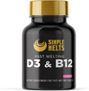 溶解Bariatric D3 B12 →维生素B12 2500mcg & D3 125mcg 5000IU B 12 和 D 3 板块 → Bone, 免疫支持 → 草莓 Flavor → Vegan → 无糖,90天供应