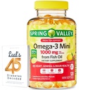 春谷Omega-3 迷你从鱼油1000毫克,120 伯爵,饮食补充,Omega 3 迷你软胶盒与Luall的45 糖尿病解码