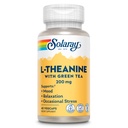SOLARAY L-Theanine 200mg 配绿茶 - 健康摩擦,放松和偶尔压力支持 - 实验室验证,Vegan,Gluten Free - 45 services, 45 Veg Caps