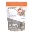 Swiig Premium Daily Whey 蛋白质矩阵草莓2.2 lb – 20g 蛋白质Gluten-Free N-GMO 无人工填充器 无氨基酸加固,用于肌肉恢复