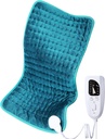 Back/Upper/Neck/Knee/Leg Pain Relief的电热垫,6个快速加热设置,自动操作,机器可洗,摩托干热选项,额外大号12"x24"