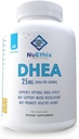 NuEthix 配方 DHEA 25mg 女性和男性补充剂,包括葡萄果提取剂、改进的DHEA Hormone支持、增强生物活性、无糖、无胶、非转基因生物、60种服务