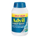 Advil Liqui-Gels 止痛药和减热药,治疗头痛、背痛、月经疼痛和联合止痛的成年人200毫克的止痛药 -- -- 200个液体填充盖