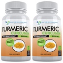 含有生物丙烯的Turmeric Curcumin - 360 Veggie Capsules - 2250mg 95% Curcuminoids with Black Pepper Supplement and Triphala (2包)