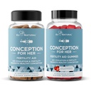 Eu Natural Conception for her Capsules & Gummys Bundle – Ads Ovulation, 荷尔蒙平衡, & 常规循环 – 60 Capsules + 75 Strawberry Flavor Gummys