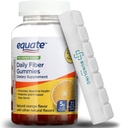 Equate Daily Fiber Gummys 饮食补充, 5g, 植物基, 72 计数, 7日药丸组织者 包含 - 1 包