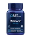 生命延伸 Melatonin, 500 mcg – 轻快地促进睡眠,低剂量,价值大小 – 非 GMO, Gluten- Free, 蔬菜 – 200 Capsules