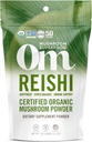 OM MUSHROOM SUPERFOOD ReISHI 有机蘑菇粉,3.5 Ounce,50种服务,适应原体,压力和免疫支持,超级食品蘑菇补充剂