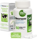 美洲虎动物健康 Neonorm Calf - 肠内粘合剂补充 适当水分和鲍尔健康 - 预断奶牛的植物产品(60个计数)