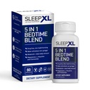 SleepXL Sleep 补充非Habit-Forming 公式 - Fall Asleep Faster & Sleep Longer - 5个关键成分包括Melatonin,L-Theanine,Chamomile,Magnesium & Vitamin B6(60 Capsules, 30 services).
