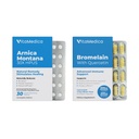 VitaMedica Arnica 和 Bromelain Blister Packs Bundle 用于外科手术和肌肉复苏 + 布鲁斯救济 + 植物自然公式 → 2 用于治疗支持的产品 → 5日供应