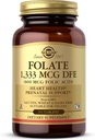 Solgar Folate 1 333 mcg DEFE(叶酸800 mcg) - 250 片 - 产前支持 - 非GMO, Vegan, Gluten Free, 奶制品自由, Kosher - 250 服务