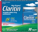 Claritin室内和室外过敏救济,90表