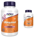 NOW 补充剂,Ubiquinol 100 mg, 高生物利用率(CoQ10活性形式),120 Softgels & 补充剂,L-Carnitine1000 mg, Purest Form, 氨基酸, 适配支持 *, 100 片