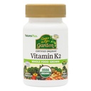 NatusPlus 生活花园维生素来源 K2-60 Vegan Capsules, 包2 - Bone支持 - 认证有机,非GMO, Gluten Free - 120 总服务