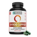 周甲状腺素支持 - 含锌,碘和硒的男女甲状腺素补充物,Metabolic健康甲状腺素复合物,Aswagandha & Kelp的抗氧化剂支持 - 120 Veggie Capsules