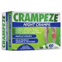 Crampeze Night Cramps 肌肉硬化、螺旋和疲倦腿的自然救护 60顶盖
