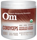 Om 有机蘑菇超食品粉, Cordyceps, 100 services, 能量和耐力支助补编, 7.05 Ounce (Pack of 1)