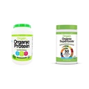 Orgain 有机植物蛋白粉 + 超级食品 绿皮粉盒 (1.59lb + 0.62lb)