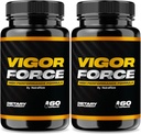 NutraRize(2 Vigor Force for Men, 高性能雄性胸罩,全面健康和福利的所有自然饮食补充,官方药片50评论(120个胸罩))