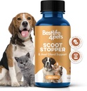 Scoot Stopper for Dogs & Cats – Natural Anal Gland & Digestive Support – Scooting, Stool 一致性,便秘,室内事故和困难popping – 400 Odorless Pills (英语).