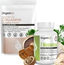 Organix slean sourced Collagen Powder, Unflorored, 20 services & Organical Mushroom Supplements (60 维基百科中的相关条目: 草药 草药