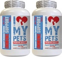 我爱我的PETS LETS 狗免疫补充剂 - 狗免疫支持剂 - 助推剂 - 健康PET - 补充剂 - 狗心脏健康 - 120 治疗(2瓶)