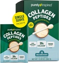 纯启发性柯拉根粉末,18个单服务包,不香 - 20g Colagen Peptides Protein Power for Men - Grass - Fed & Pasture 升起 - Gluten - Free, Paleo & Keto - Fridly