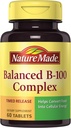 自然平衡B-100 及时释放(Thiamin、Riboflavin、Niacin、B6、B12、Biotin、泛神酸和叶酸)