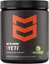 MTN OPS Yeti 预研粉末能量饮料与Creatine,200mg Cafeine & BCAAs 与 Beta Alanine, 30-Serving Tub, 绿色苹果