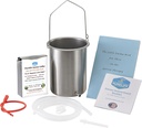 纯活解毒咖啡 咖啡 Enema Kit - 在美国制造 - 2 Qt / 美国高级无毒 质量 / 1 lb 纯活解毒 极光金 咖啡 - 实验室测试 无菌毒素 - 硅酮 Tubing