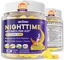 Melatonin 10 mg Gummys, 成人的夜间代谢症 Gummys, Crush Exclusional Hoarding While You rest, 推广健康Zzzs, 配有Magnesium, Ashwagandha, 5-HTP, GABA, 100%无毒品,Sugar Free 2Packs