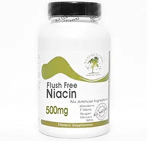 Flush Free Niacin 500mg ~ 90 capsules - 无附加物 ~ 自然补充