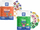 NATPAT FocusPatch (1 Pack) 和 ZenPatch (1 Pack) Bundle - 24 Focus 增强粘贴器和24 Calm 增强粘贴器 - 化学自由,对焦点和迷幻支持的自然救济