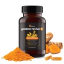 Upwellness Golden Review + 联合支助补充品 以黑辣椒、奎西丁和镁-Turmeric Boswellia 补充品 -- -- 6种供联合护理使用的活材料 -- -- 60种卡普尔