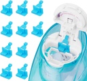 Silicone 盐水锅 重新填充附着物 与Navalage Nasal Care兼容 - 为易操作省盐水锅 (10 Pack-Blue)