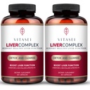VITASEI Liver Cleanse Detox & Reference, Liver Complex W/Millk Tentle Extract, Garcinia, Curcumin C3, 支持草药饮食补充,女性和男性解毒公式, 60 Capsule (Pack of 2)