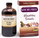 Amber NaturalZ Kochi Free Herbal Supplement for Dogs, Cats, Birds, Rabbits, and Guinea Pigs 支持健康碗功能 – 天然援助促进消化平衡 – 16 Fluid Ounce Glass 瓶