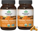ORGANIC INDIA 带黑辣椒的涡轮曲霉素 - 草药补充剂,联合支持和免疫系统支持,全根补充剂,Trikatu,USDA认证有机物 - 180 Capsules