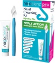 Pro: 鼻部清洁剂 Kit – Gentle Wand & Nasal Antistic Gel,鼻部清洁剂和鼻部润滑剂,用于干鼻部和鼻部的消毒(Mint 1 Count,最多120种用途)