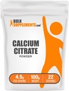 Bulk Assupports.com Calcium Citrate Powder - Calcium Assuppose, High Biocable - Unfavored & Gluten Free, 4.5g / service, 100g (3.5 oz) (Pack of 1) (原始内容存档于2017-03-01) (中文(简体) ).
