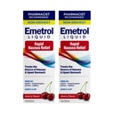 埃梅特罗尔(Emetrol) 非昏睡液体 恶心救济 - Upstet Stomach Medicine - 药剂师推荐的恶心救济 - Cherry Flavor - 4fl oz, 2 pack