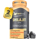 与Ashwagandha、韩国Red Ginseng、Rhodiola Rosea、Ginkgo Biloba、Tongkat Ali & Fulvic Acid & Track Minerals for Stamina & Acsules合作的男女草药